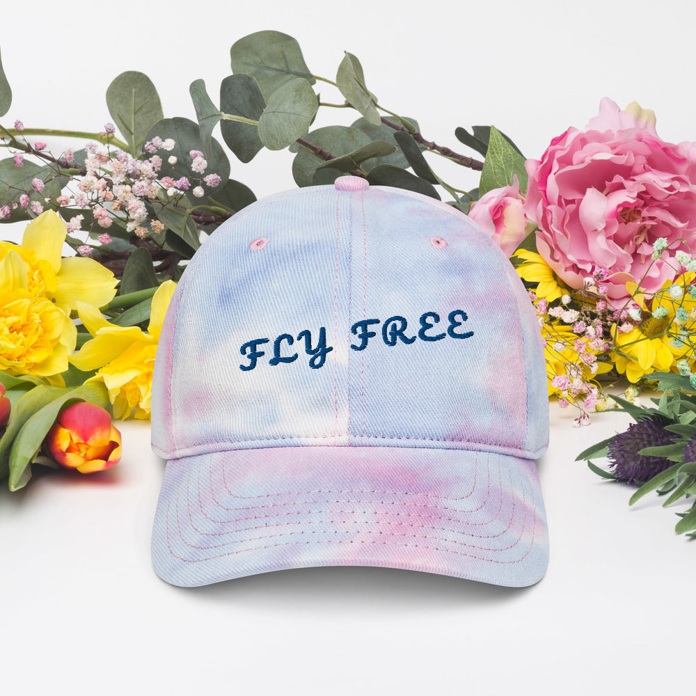 Tie dye FLY FREE hat - Fly Free Clothing