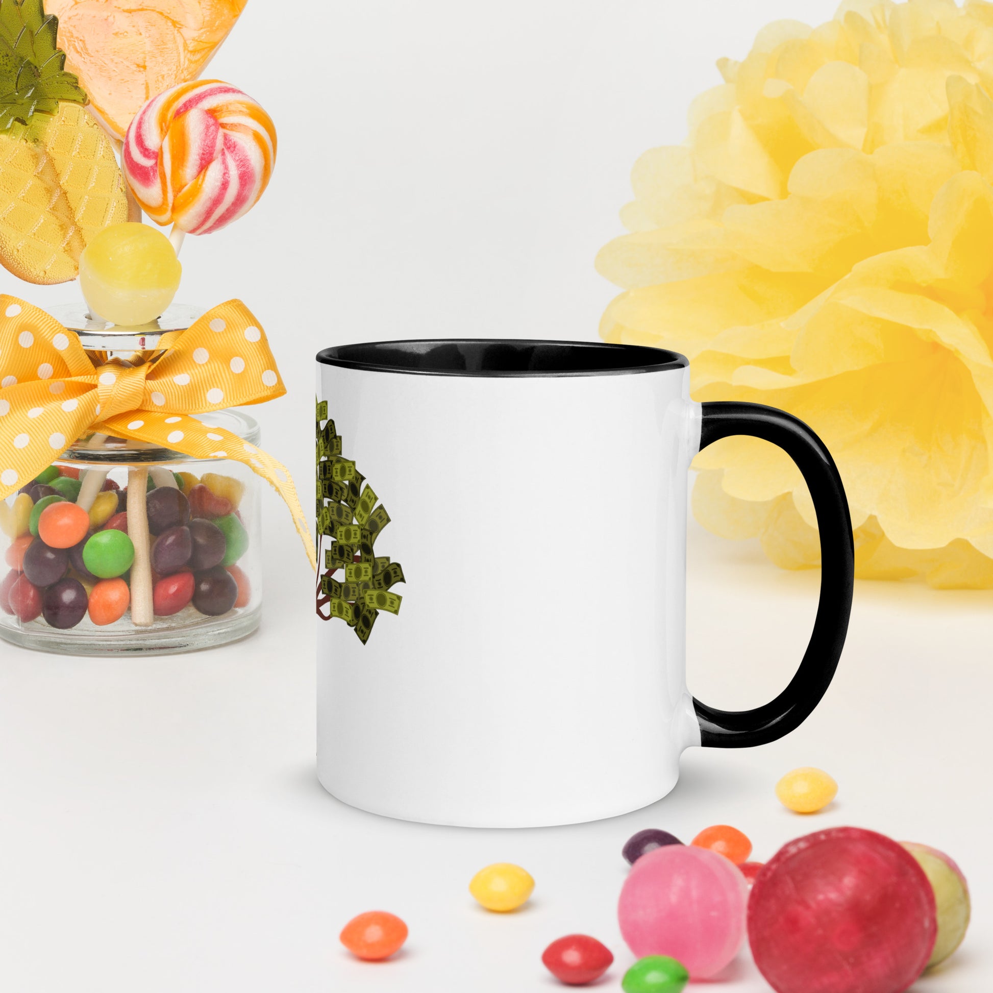 Money Tree Mug with Color Inside - Fly Free Clothing