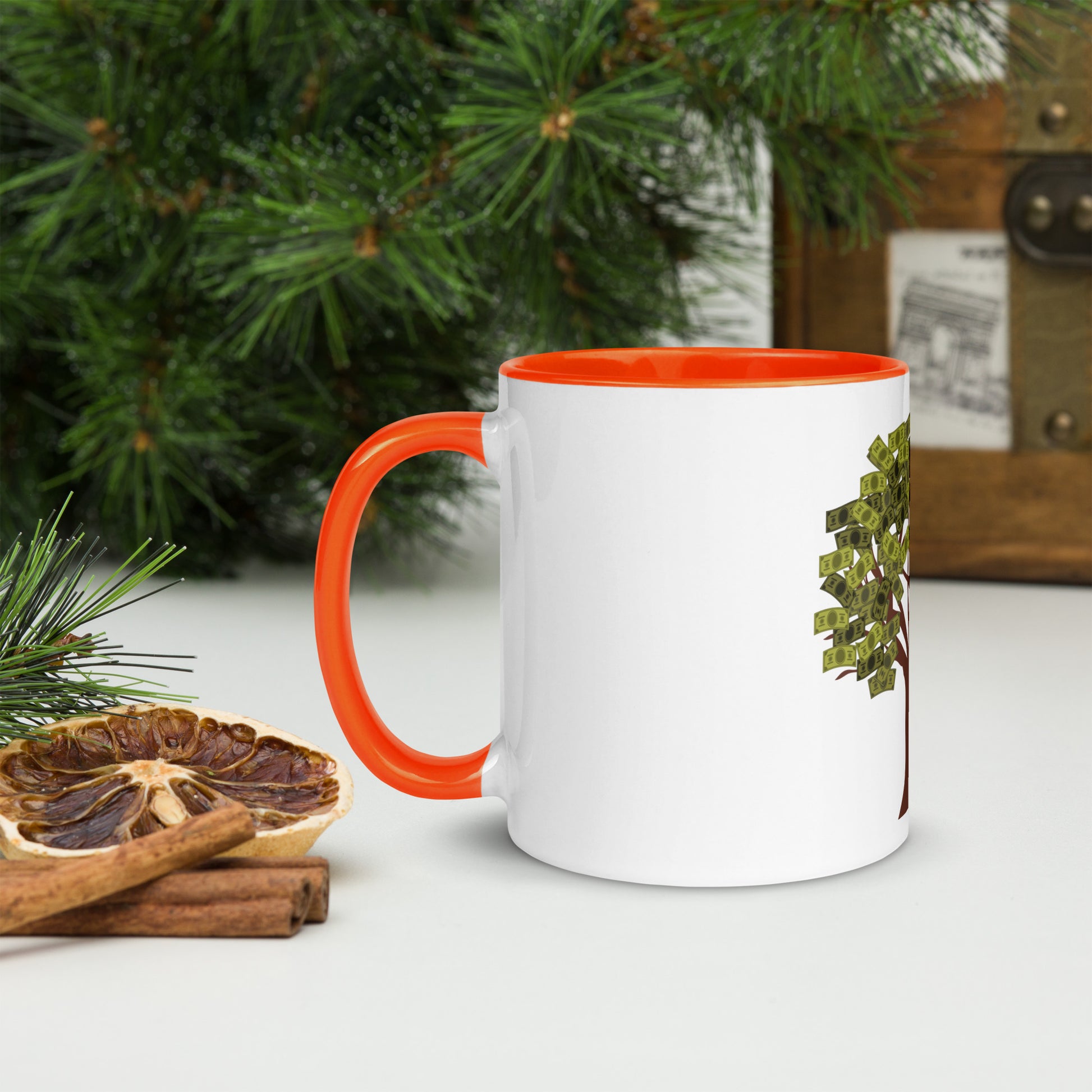 Money Tree Mug with Color Inside - Fly Free Clothing