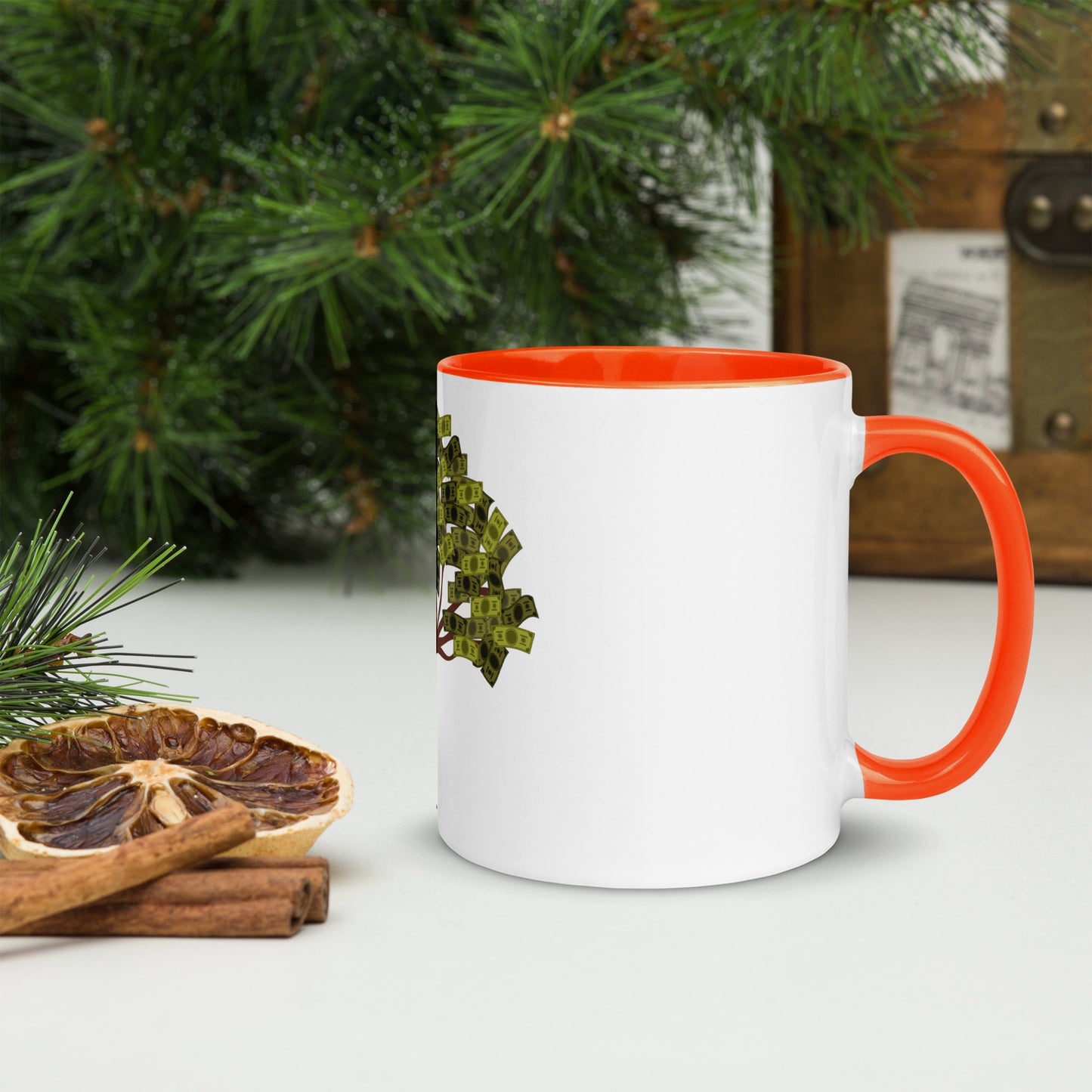 Money Tree Mug with Color Inside - Fly Free Clothing