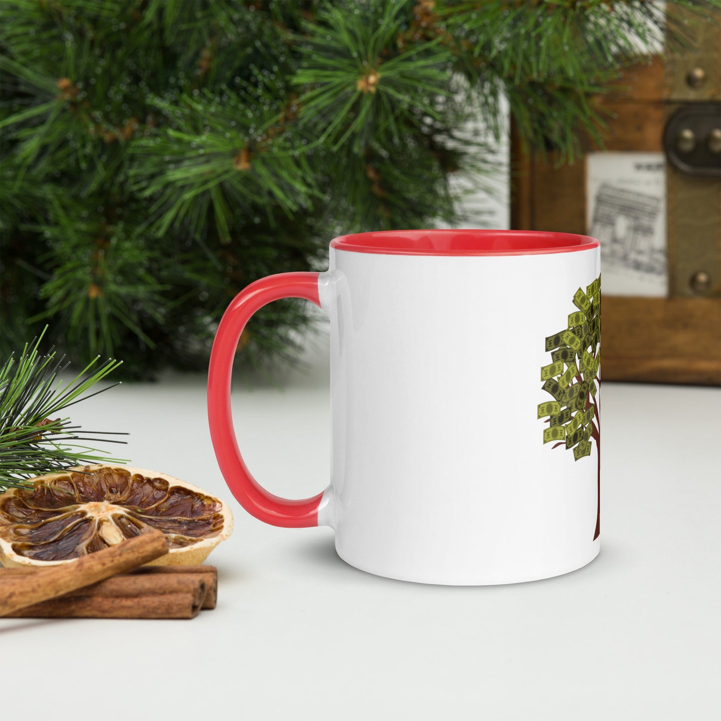 Money Tree Mug with Color Inside - Fly Free Clothing