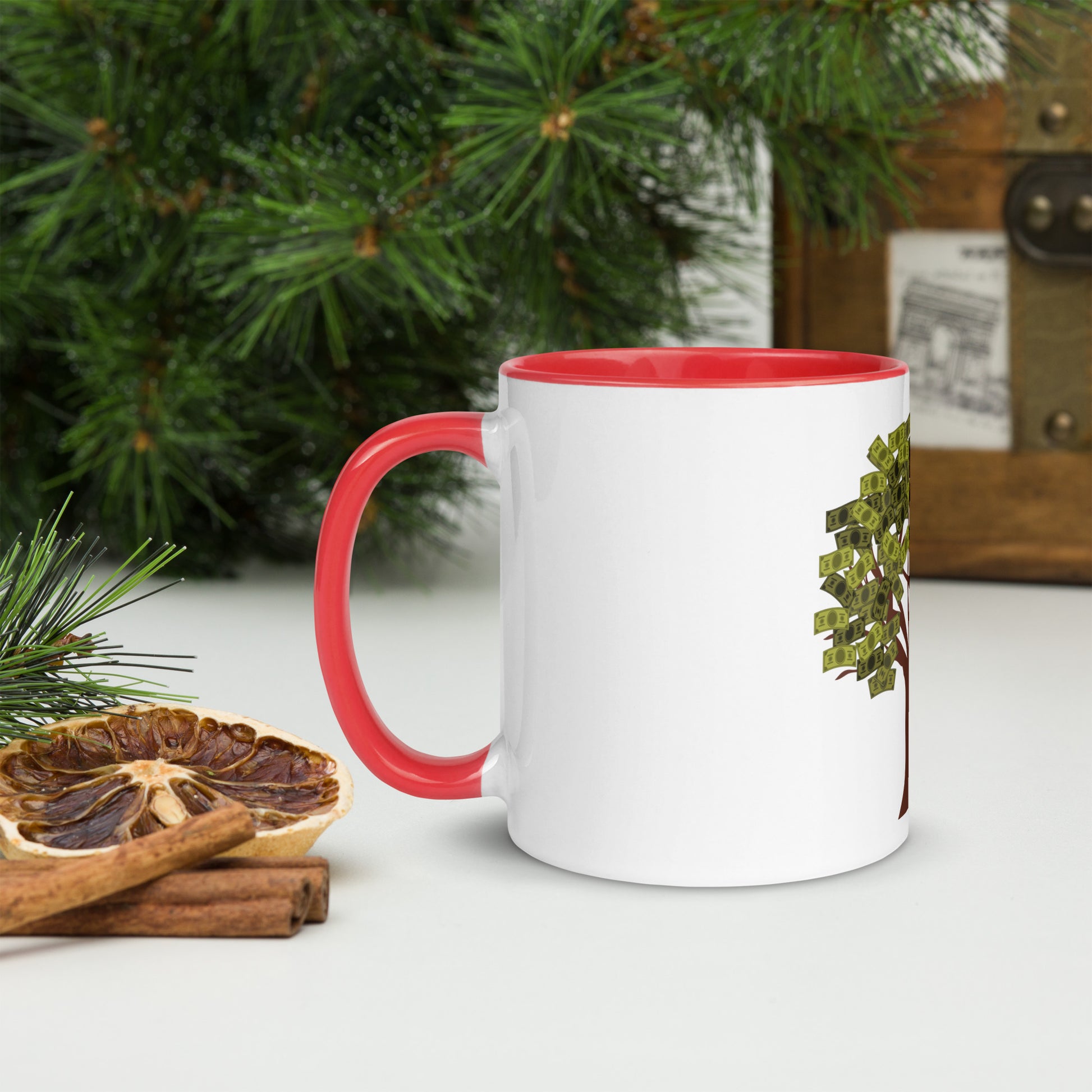 Money Tree Mug with Color Inside - Fly Free Clothing