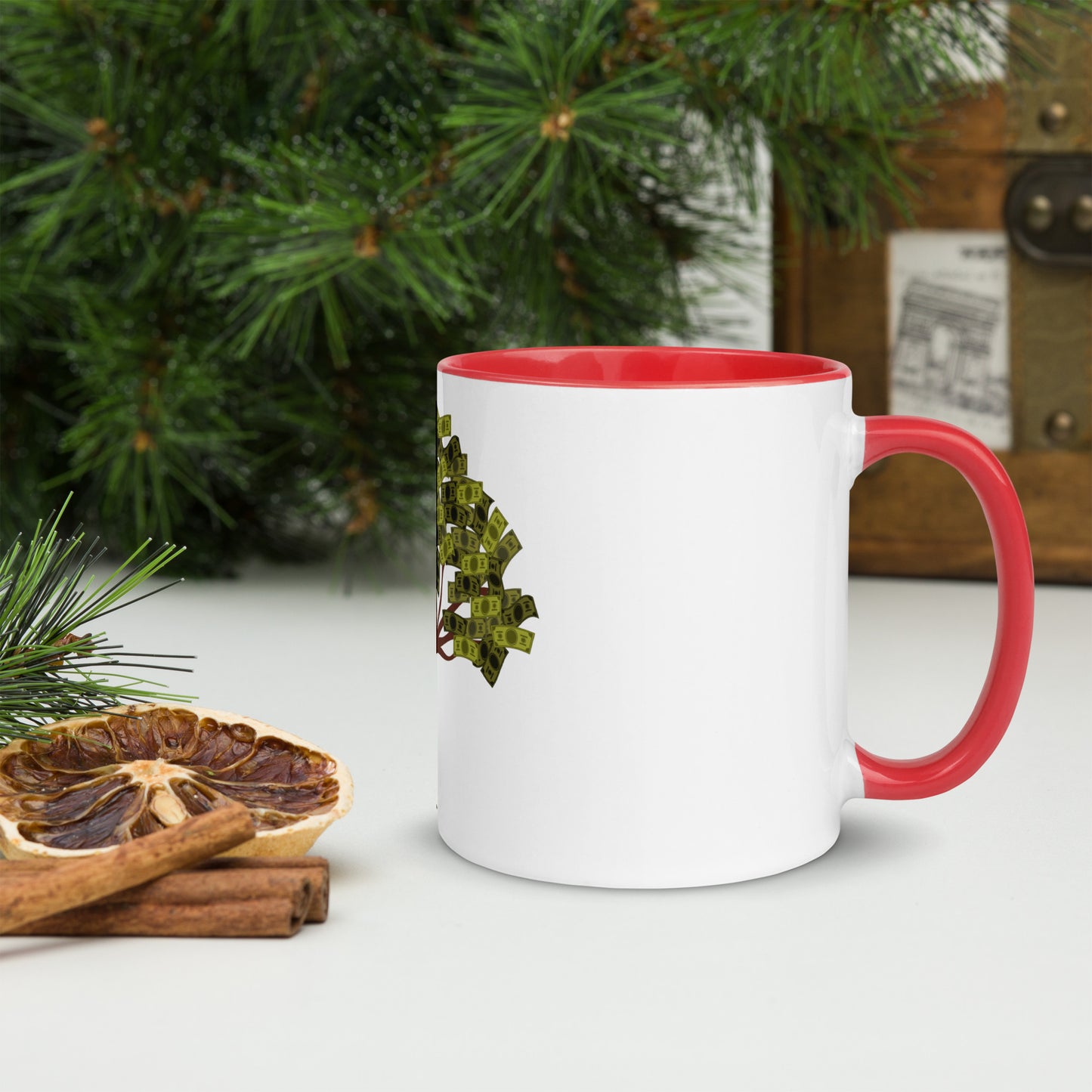 Money Tree Mug with Color Inside - Fly Free Clothing