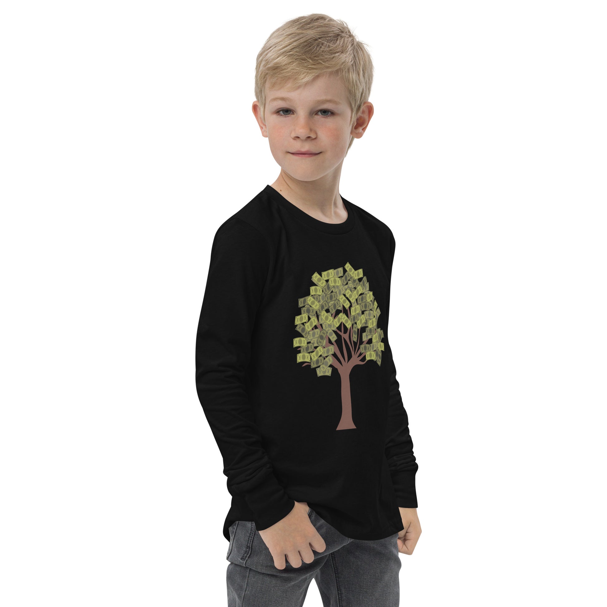 Youth long sleeve Money Tree tee - Fly Free Clothing