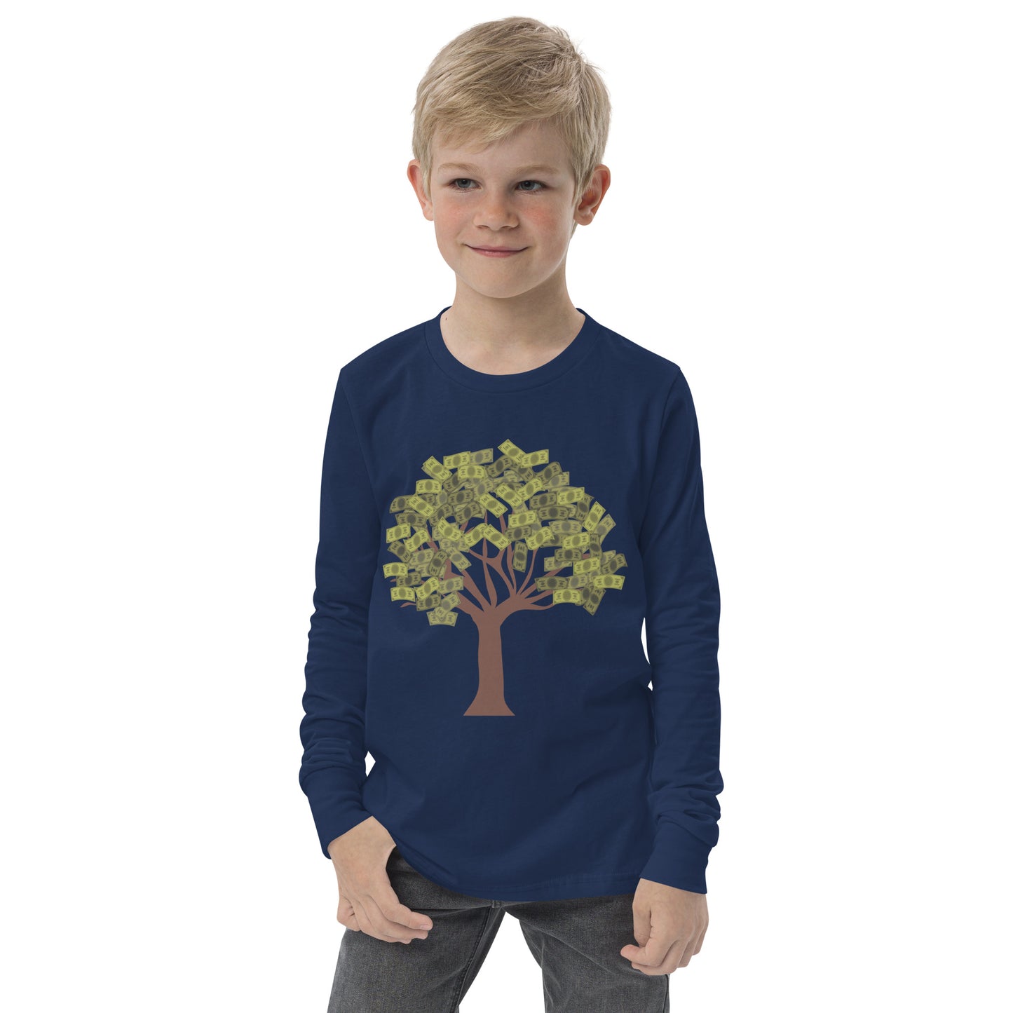 Youth long sleeve Money Tree tee - Fly Free Clothing