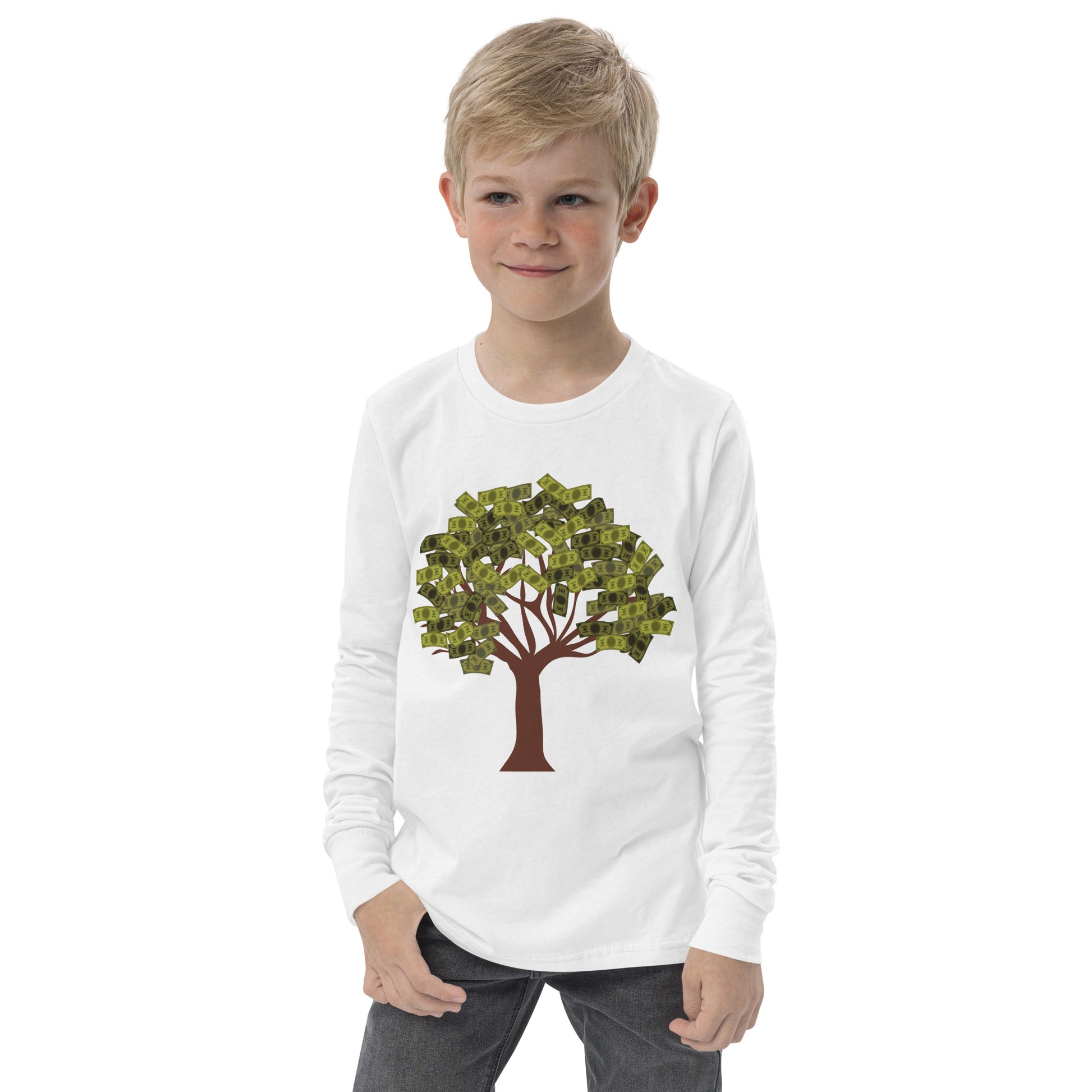 Youth long sleeve Money Tree tee - Fly Free Clothing