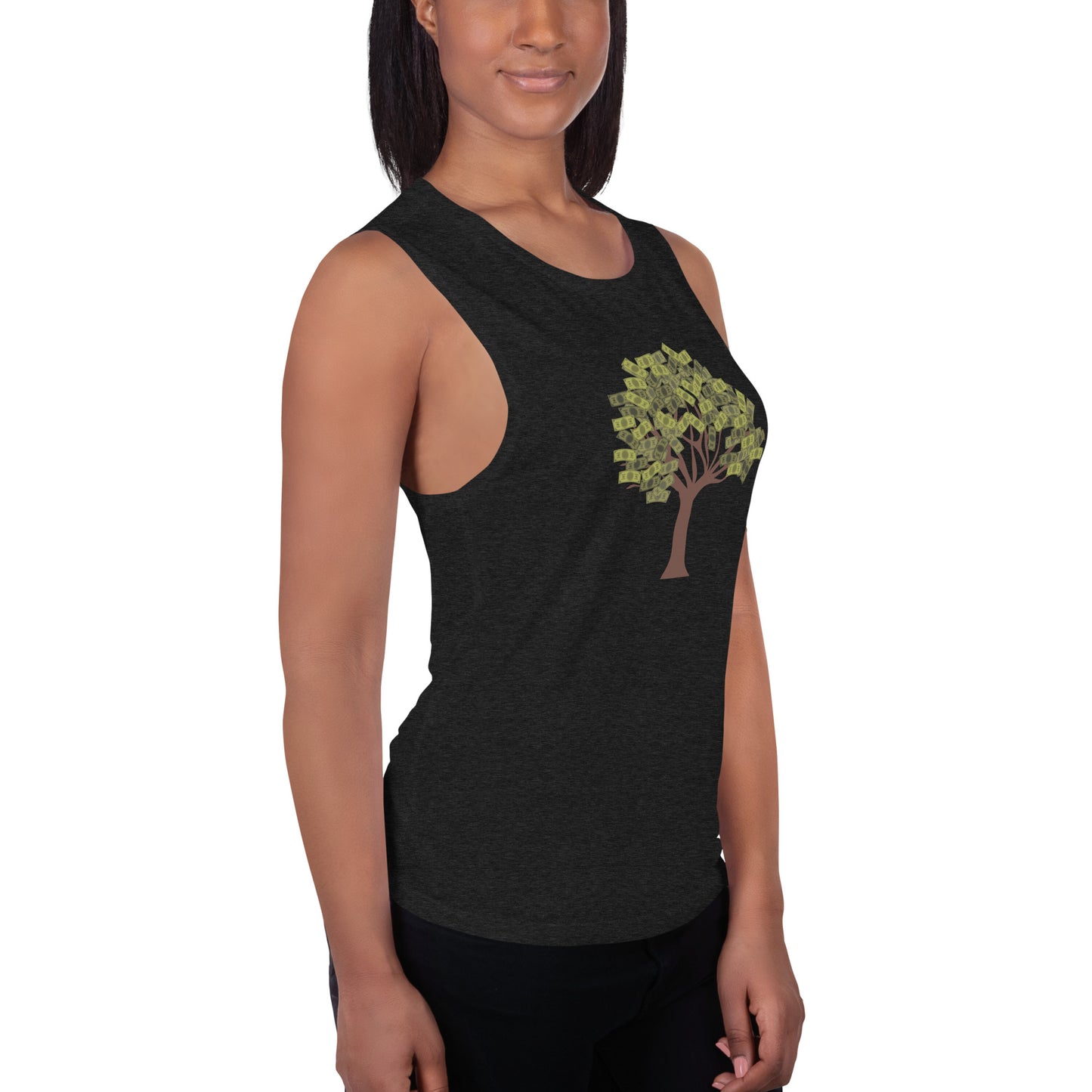 Money Tree Ladies’ Muscle Tank - Fly Free Clothing