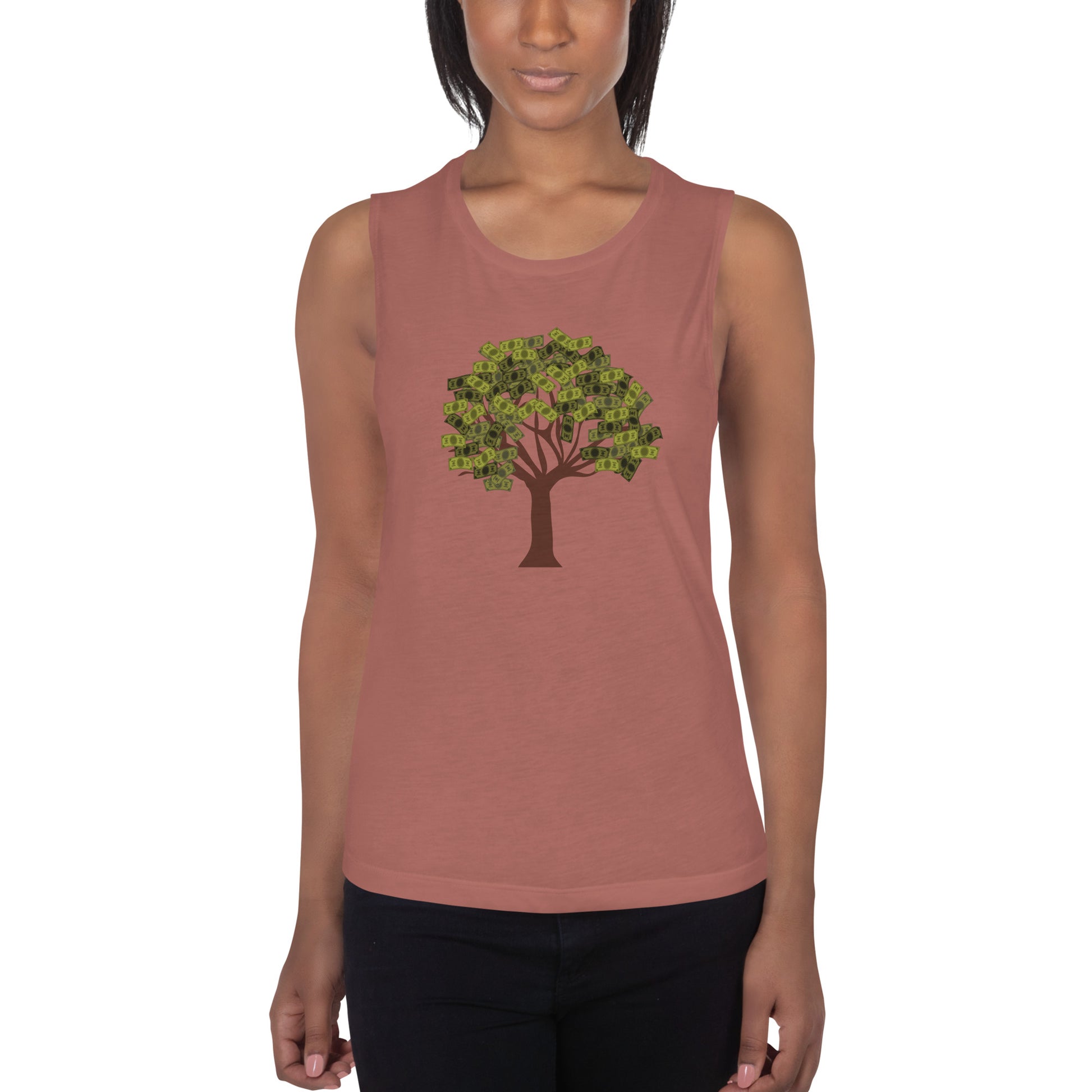 Money Tree Ladies’ Muscle Tank - Fly Free Clothing