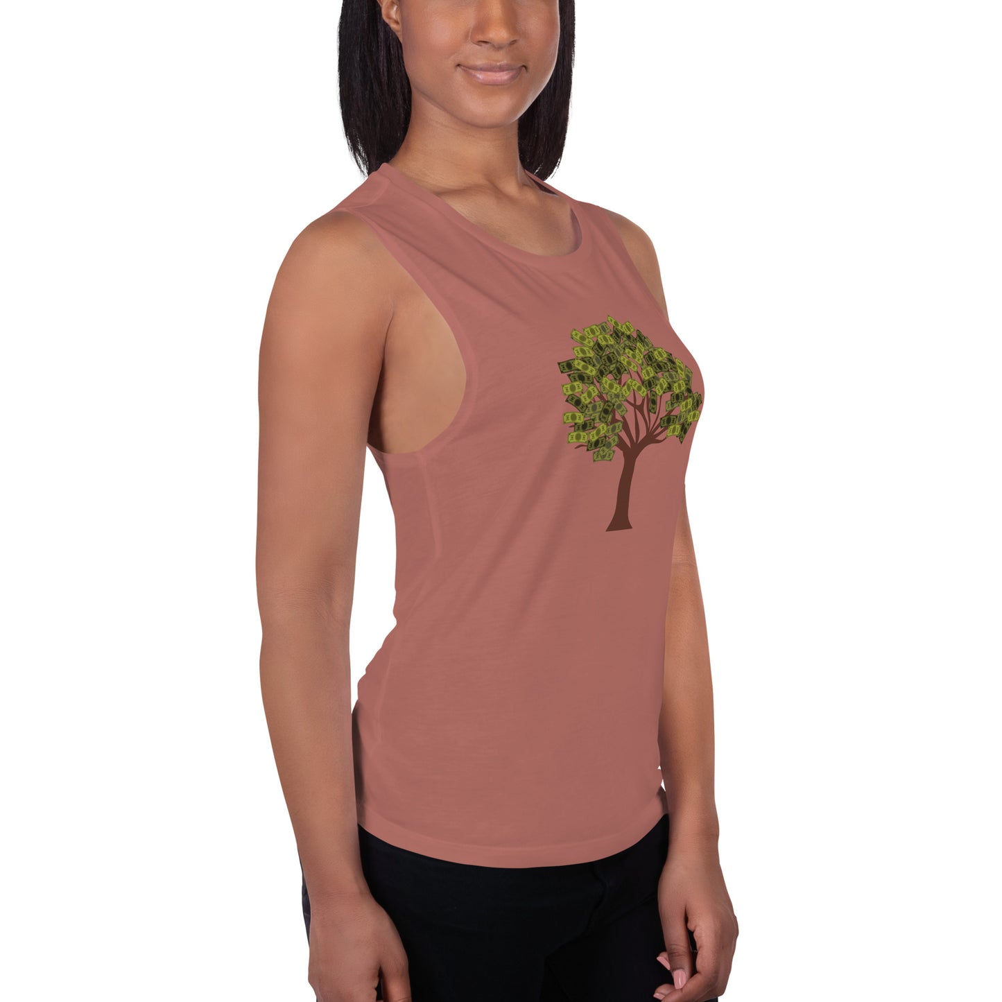 Money Tree Ladies’ Muscle Tank - Fly Free Clothing