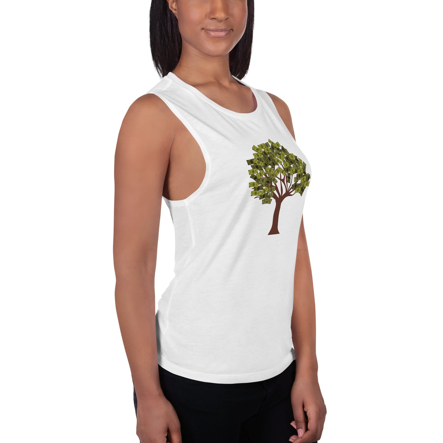 Money Tree Ladies’ Muscle Tank - Fly Free Clothing